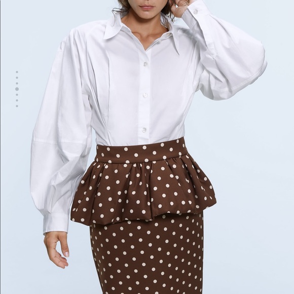 Zara Dresses & Skirts - ❤️elegant Polkadots skirt